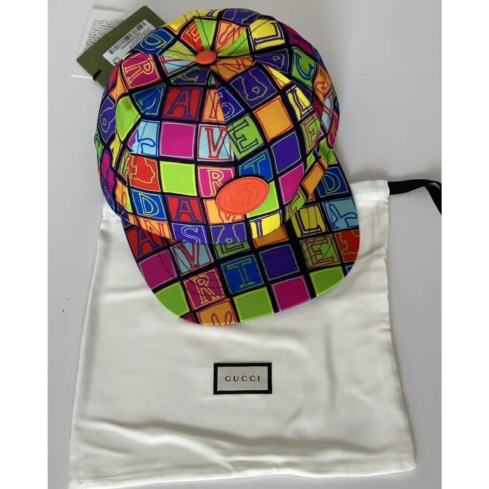Gucci Lunar New Year Cube Bunny Print Baseball Hat Cotton S (57 cm) IT 730186 IT